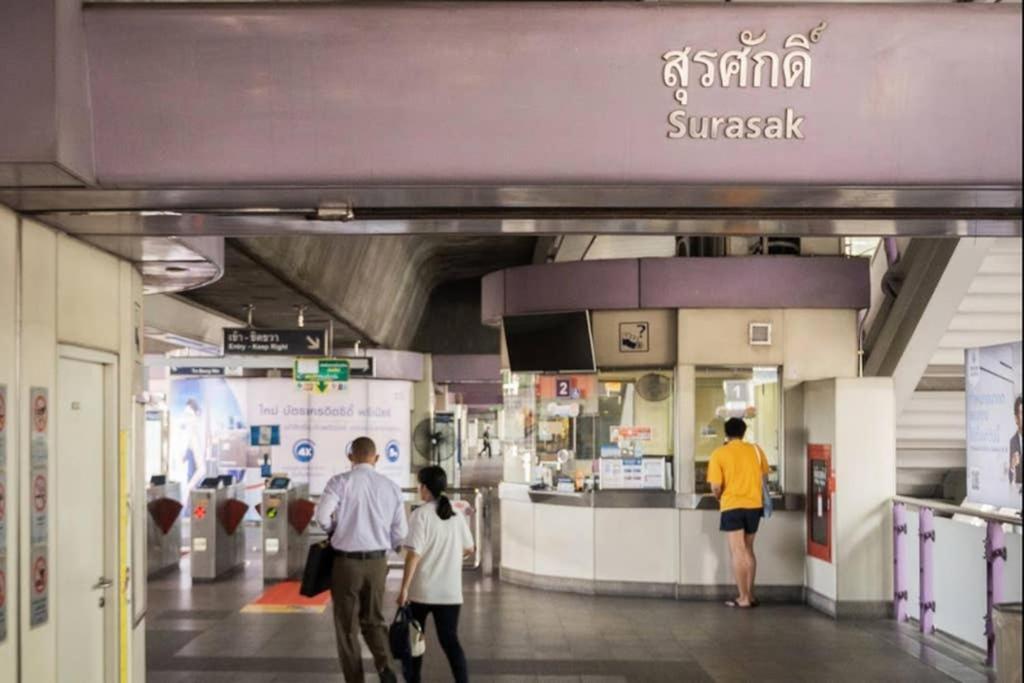 P2 Silom Large 2Beds Full Kitchen Wifi 4-6Pax Apartment Bangkok Luaran gambar